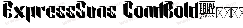 ExpressSans CondBold字体转换